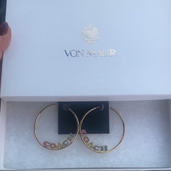 Coach hoops earrings - Picture 2 of 2